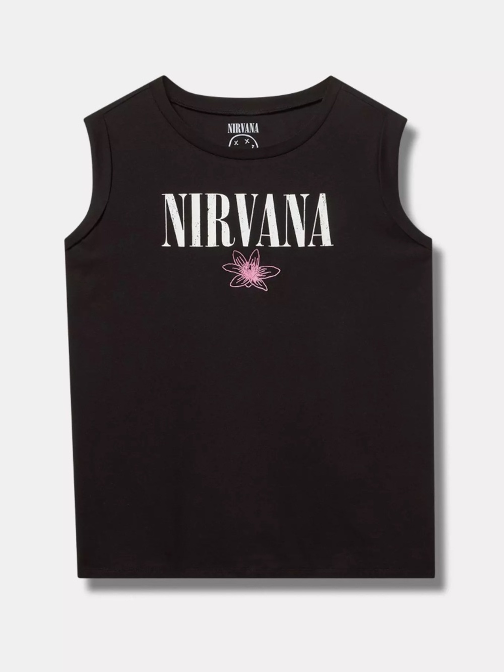Torrid Tank Top 2X Nirvana T-Shirt Tee Black Crew Plus Size Punk Rock Grunge 90s